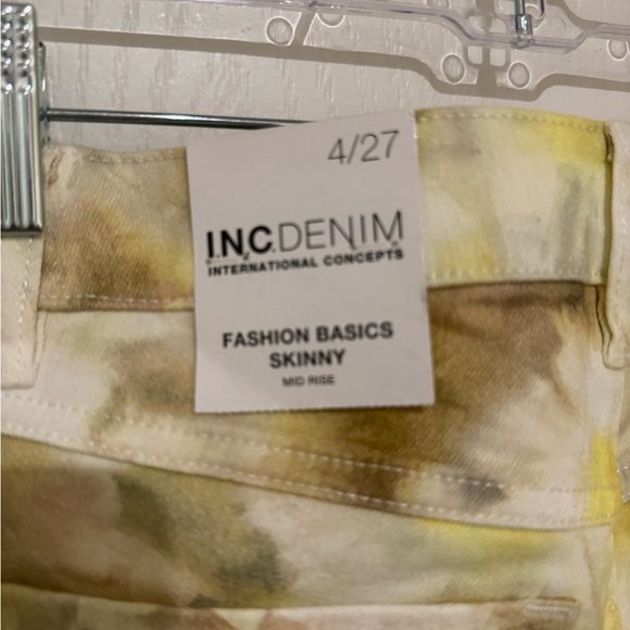 INC Denim Floral Jeans - Picture 3 of 4